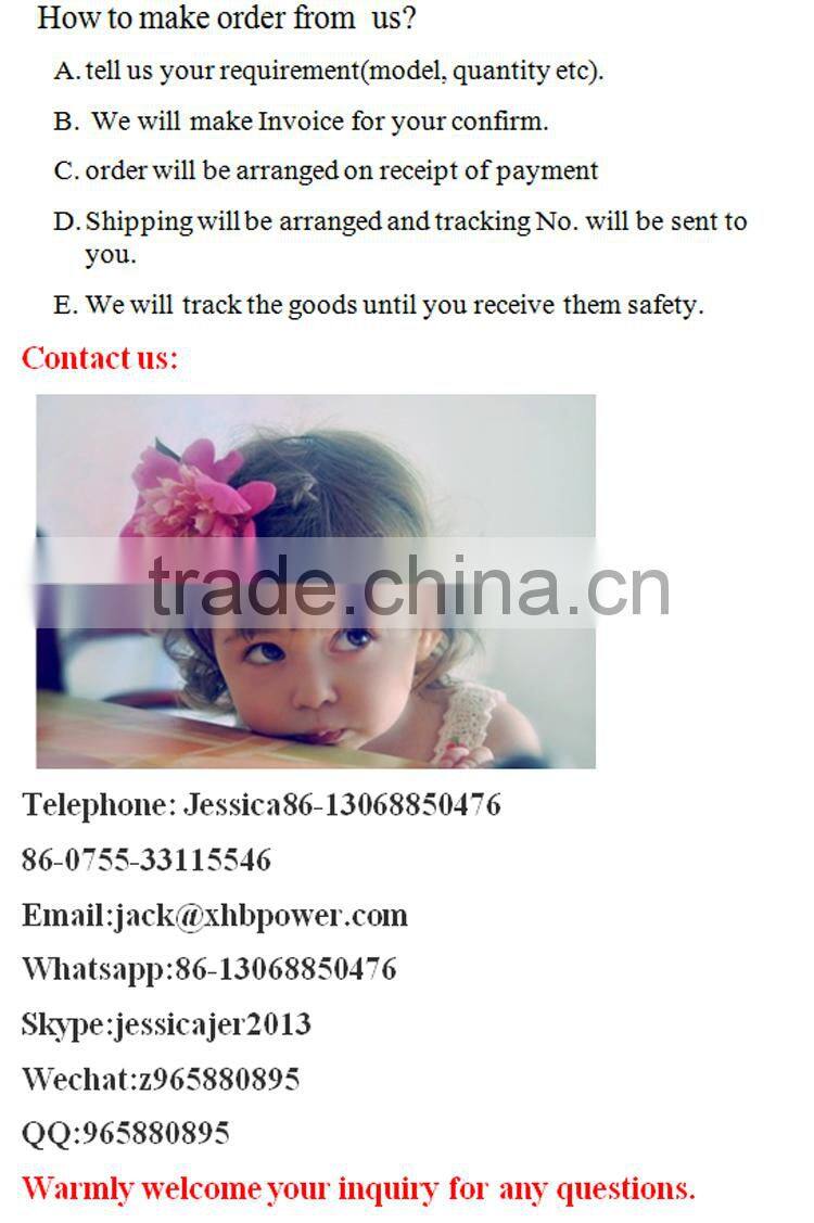 China manufacturer high capacity 3 output USB charger power bank XHB-UB