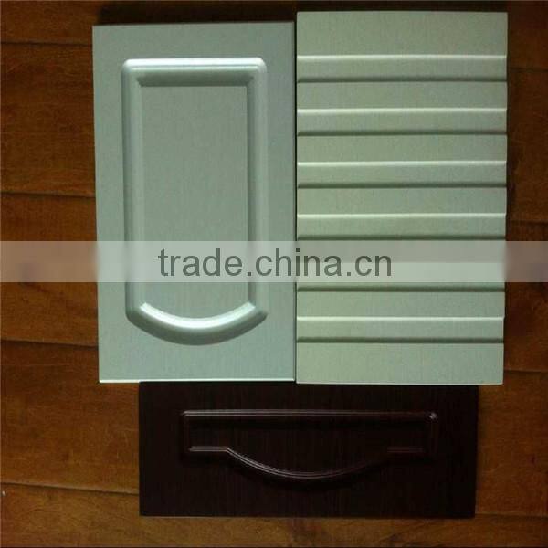 European Style PVC Membrane MDF Cupboard Book Cabinet Kitchen Door Only