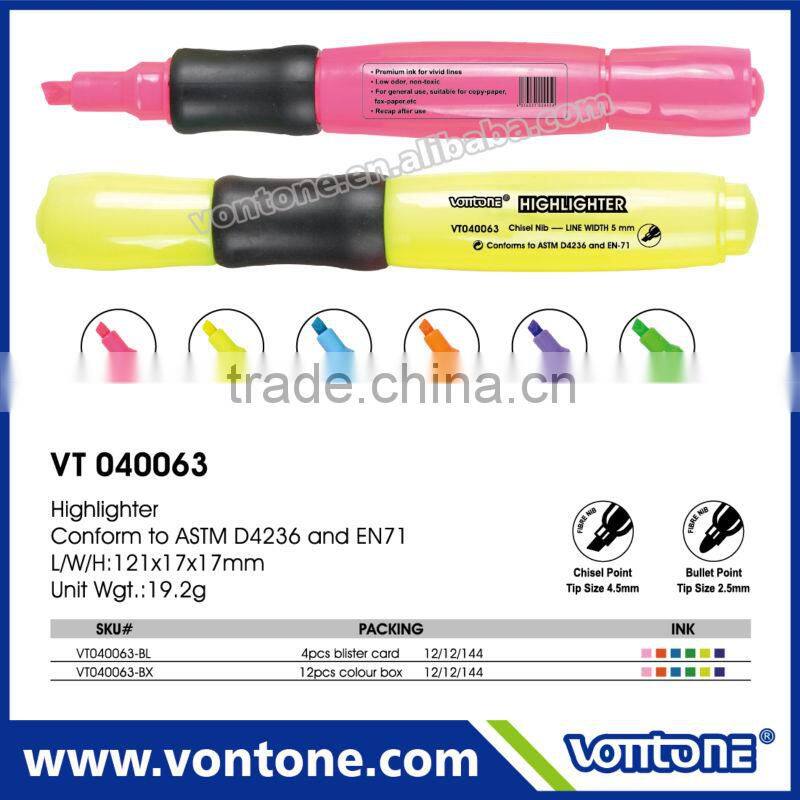 promotional recycled plastic office re-pp Highlighter