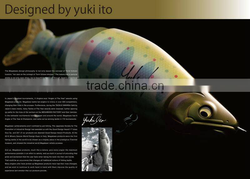 High quality Megabass artificial bait lure with unique water shockwave