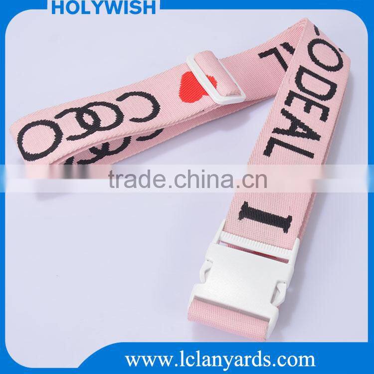 Candy color pp weaving polyester luggage bag strap