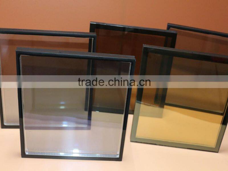 Glass factory wholesale frosted coated tempered insulated glass bathroom door