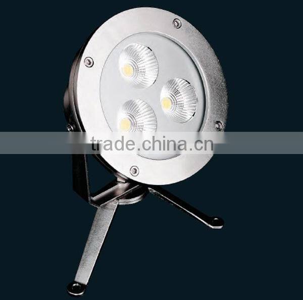 2015 Professional Spotlights for Swimming Pool SS3166 Tripod 3x4W COB LED Underwater Spotlights