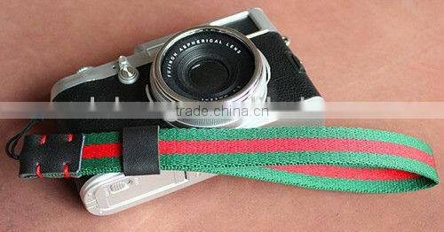 Colorful stripe hand rope camera strap