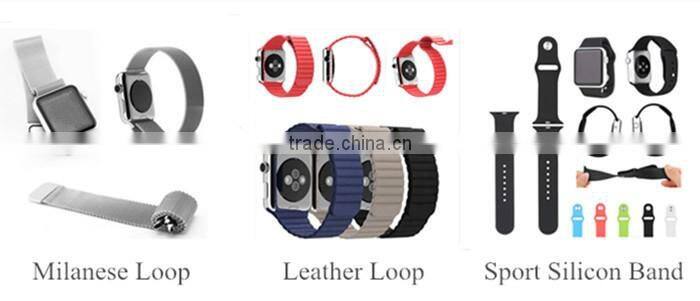 3 in 1 Double Single Tour Cuff Leather Watch Band for Apple Watch Straps