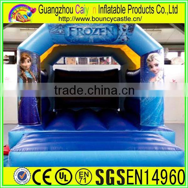 Small inflatable frozen bouncy castle, inflatable bouncer for cheap sale