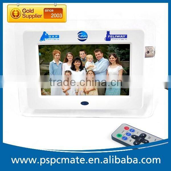 LCD Vedio Advertising Acrylic 7" Digital Photo Frame