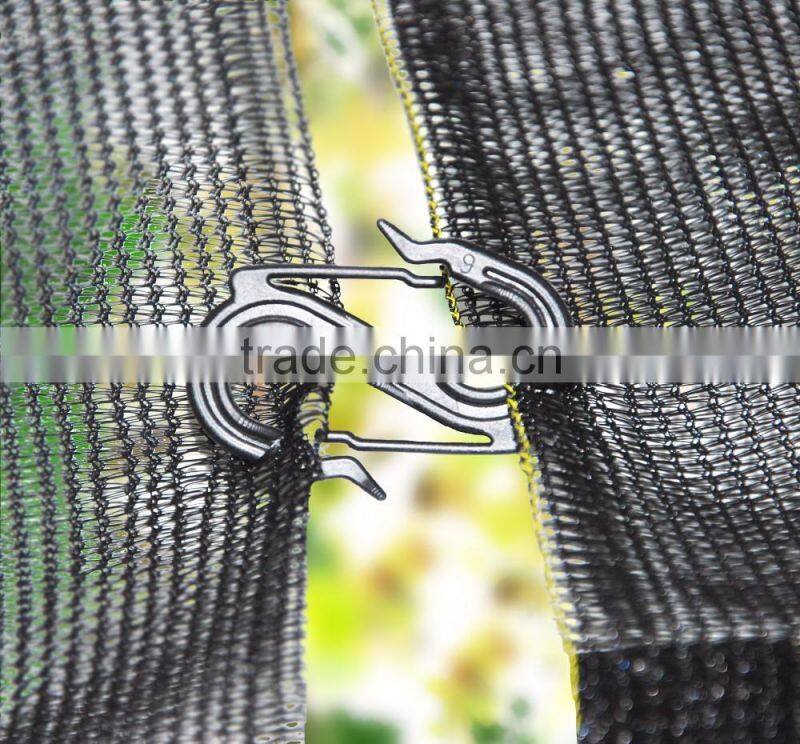 Plastic Double S HOOK shade net bird net anti hail net cherry cover S clip