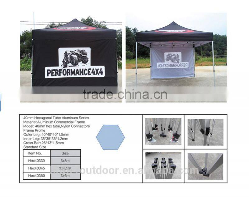 3x4.5m dye sublimation printed folding tent for outdoor events