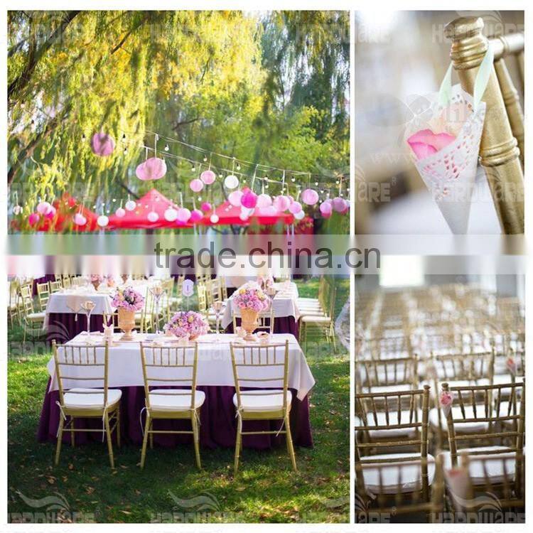 Factory price chiavari chairs for wedding gold metal top wedding chiavari chairs for wedding event