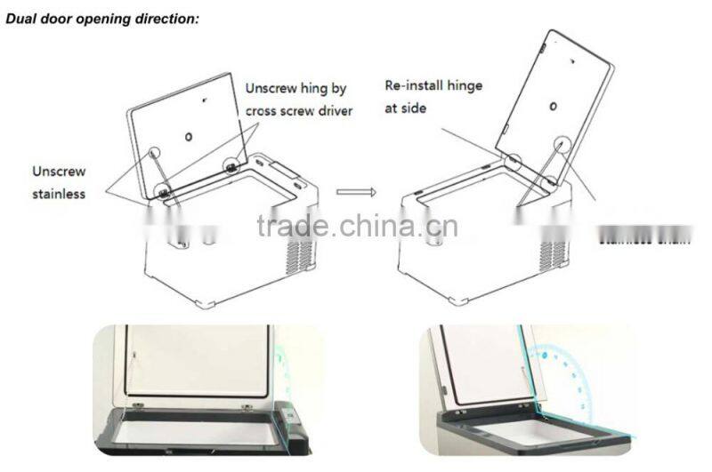DC 12V 24V small portable mini deep freezer freezer for car