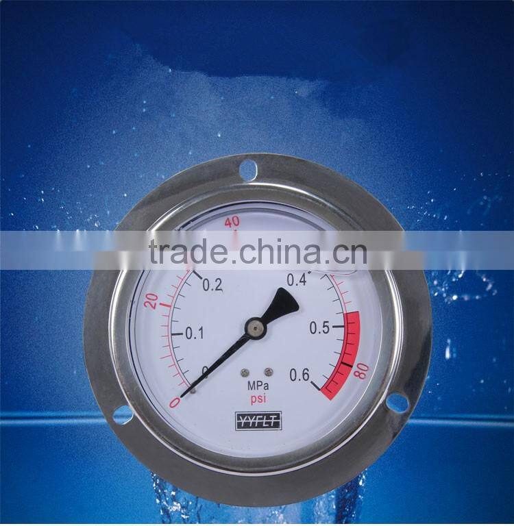 4 inch all stainless steel seismic pressure gauge