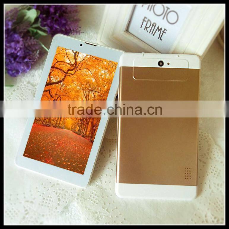 7 Inch Dual Core 3G Calling Dual Sims Android 4.4 ultrathin Tablet PC with Metal shell wifi and Bluetooth
