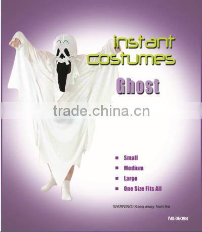 Hot sale midnight white ghost simple vampire fancy instant costume
