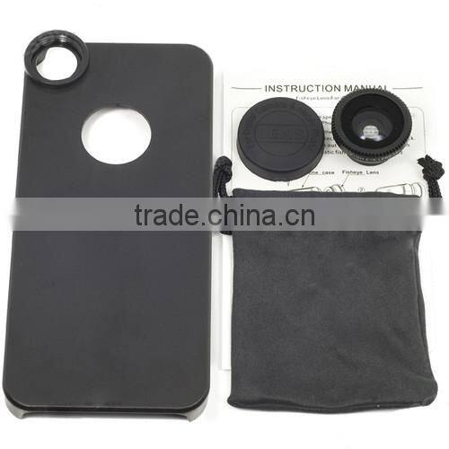 Hot 180 Degree Phone Case Fish eye Lens for iphone