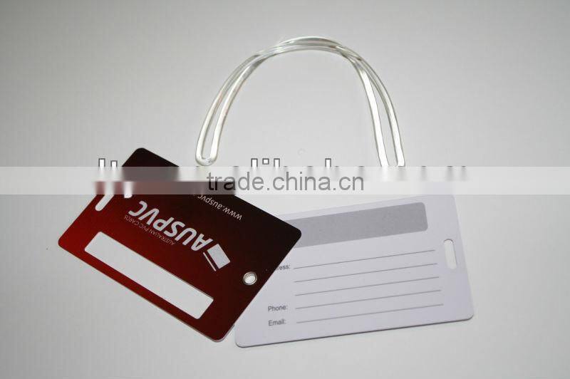 simple luggage id tag with pvc strap (M-PT281)