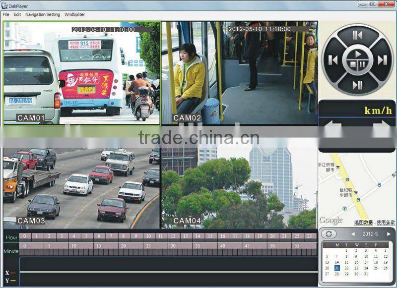 2015 DTY Factory 4 channel IE PC Android control MDVR with GPS 3G supporting free CMS software ,VR8800-3GW