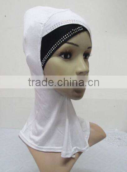 C079 new style two color ninja hats with rhinestones,neck cover hats