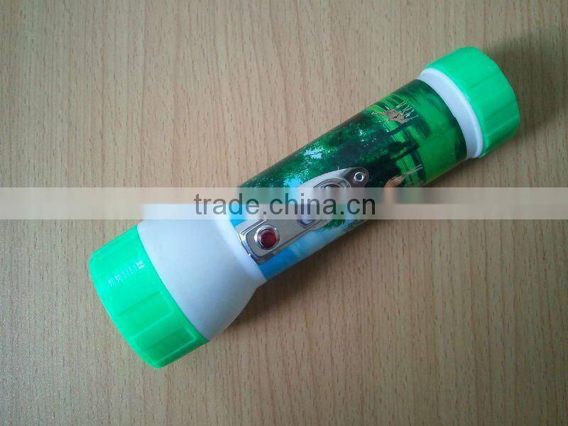 Common plastic torch big head torch