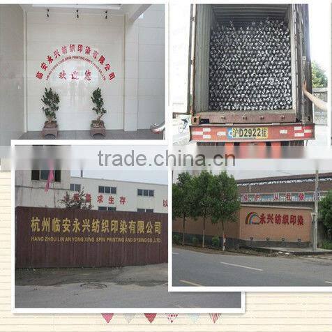 factory price stripe printed taffeta fabric for home textile