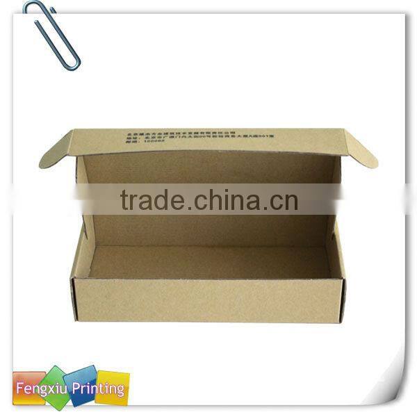Custom 15pcs Kraft Corrugated Board Paper T shirt Packaging Box