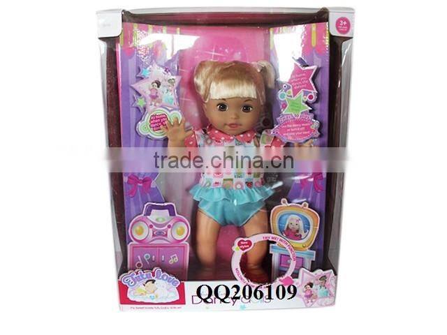 16 inch Beautiful Baby Doll Kids Doll Toy Dancing toy Doll With Music and Sound