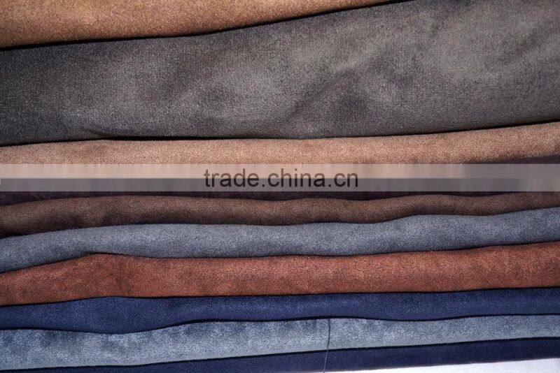 100% Polyester 230T 150D Suede Upholstery Fabric Car Seats