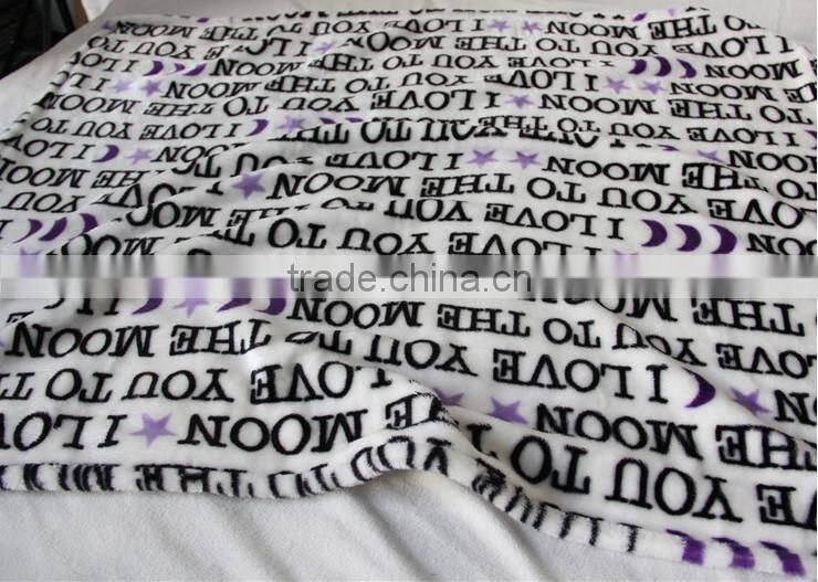 100% Polyester Small Size Good price Flannel Fleece Travel Blanket