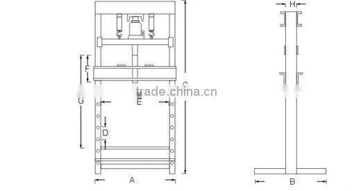 12T H-TYPE shop press
