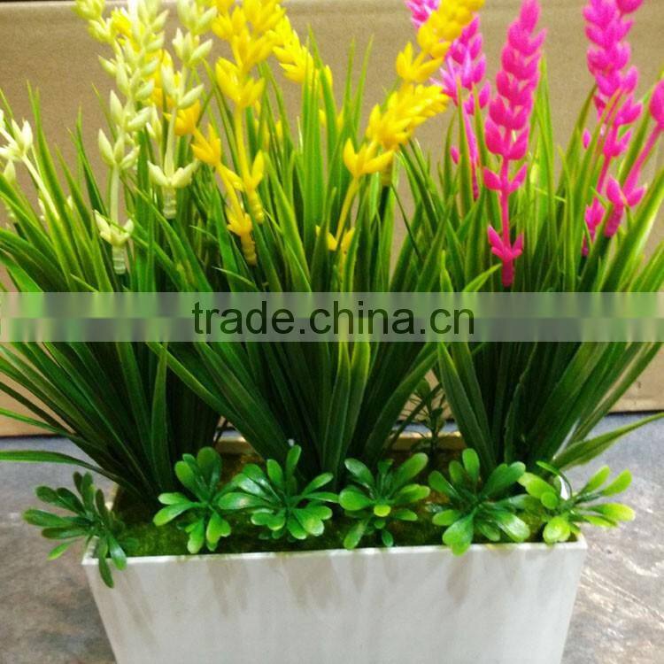 Home Decoration Use NEW Mini Novel Ceramic Porcelain Bonsai Grass Doll Hair Plant Head Planter Gift