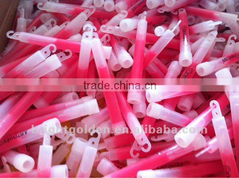 Colorful 6 inches glow in the dark stick china factory