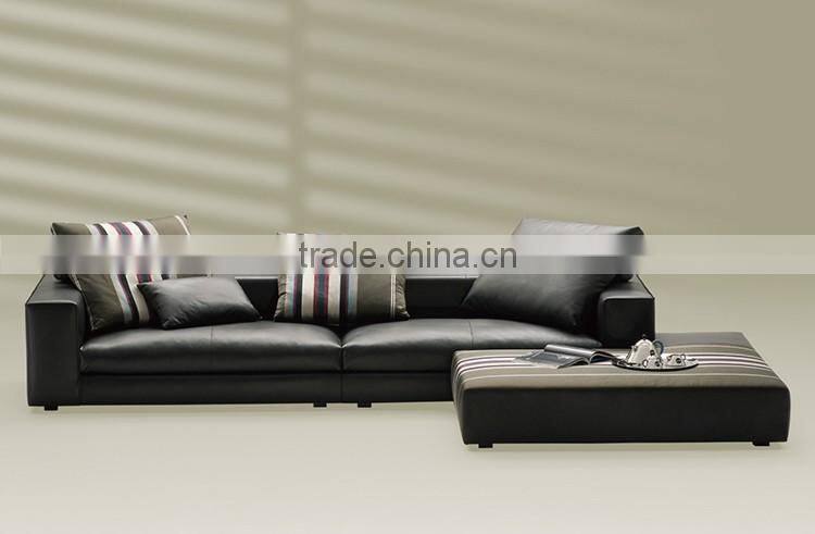 French style luxury sofa set upholstery fabric sectiona sofa with ottoman