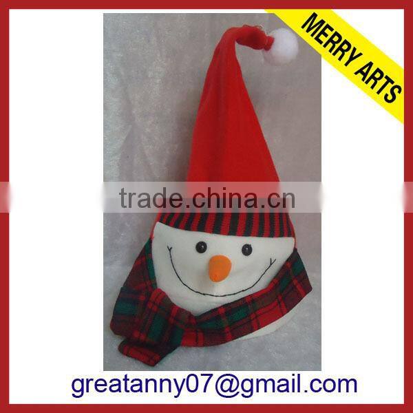 yiwu factory high quality custom decorated santa hat chrismas hats for sale