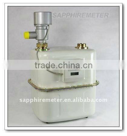 ICG25S Sapphire Diaphragm Industrial Steel Case IC card prepaid intelligent Gas Meter