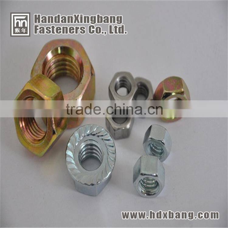 Zinc-plated din 934 hex nut manufacturer in china hebei