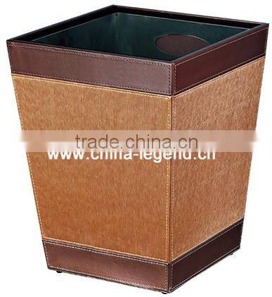 Creative metal bin fashion home wastebasket