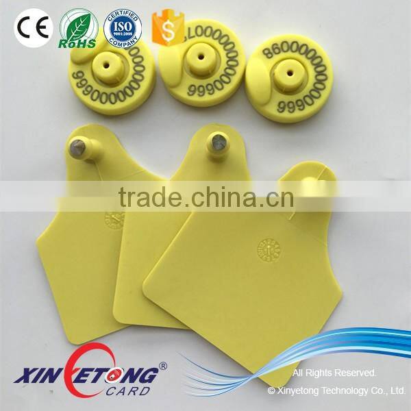 ISO11784/5, FDX-B 134.2KHZ PU RFID Cattle Ear Tag