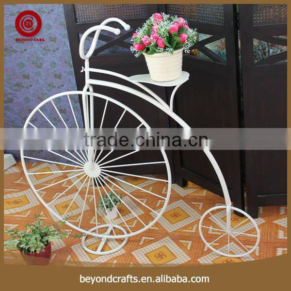 Bicycle design modern style iron flower pot stand