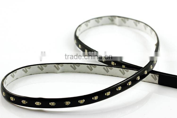 LED 90cm Strip Knight Rider 66 smd Single Green Flashing Led Lights for Cars and Motorcycles