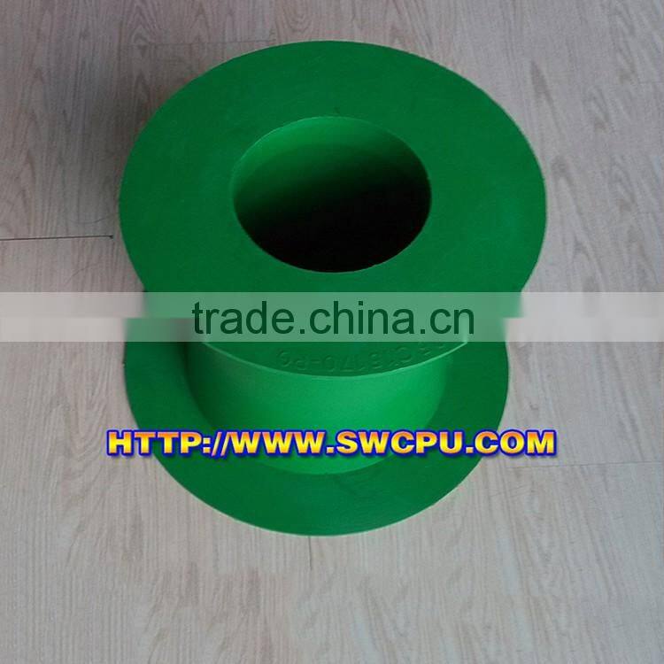 Food grade silicone rubber bushing with double flange