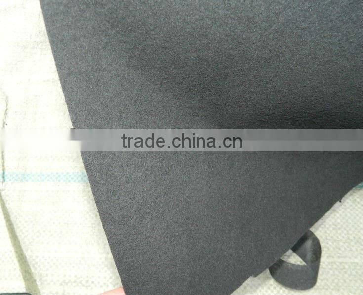 Activated carbon nonwoven filter fabrics or felt
