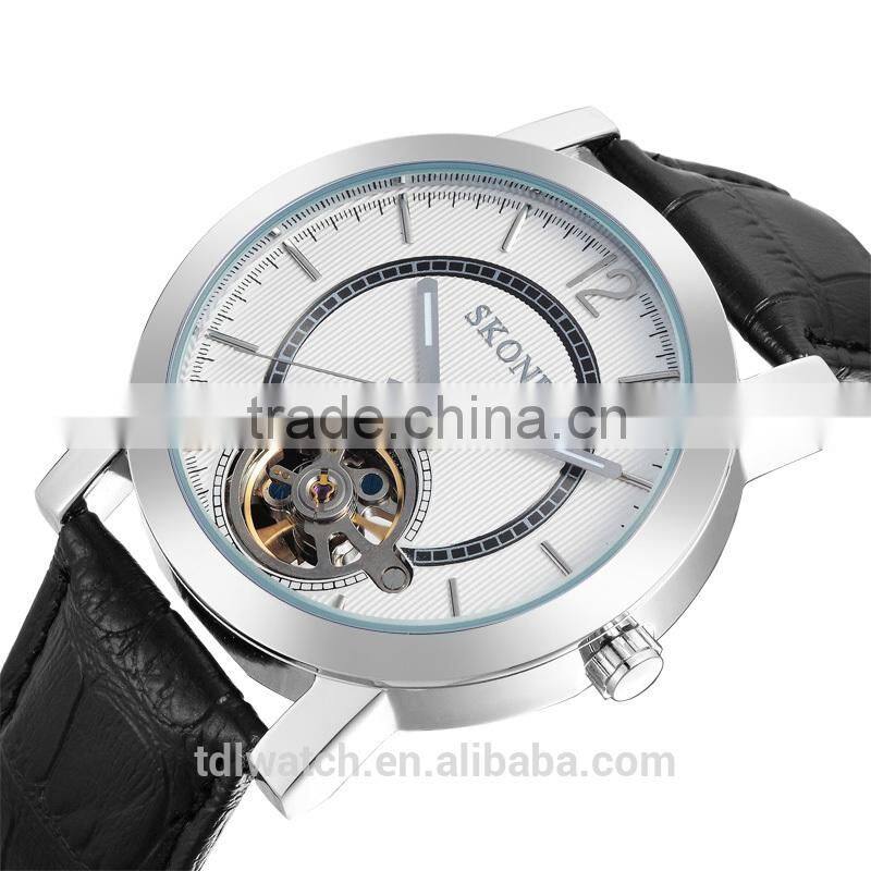Automatic Mechanical Genuine Leather Luxury Men Hand Watch