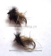 Peeking Caddis Cream Dry trout flies