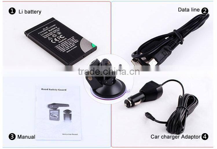 2.5 Inch TFT Screen 720P HD 270 Degree Rotatable 6 LED Night Vision Car Dash Cam