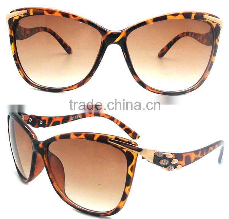 Fashion beautiful lines plastic sunglass