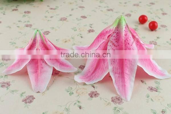 Customized pink calla lily flower head artificial flower