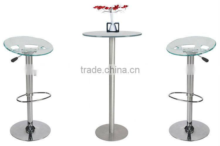 BT-005 glass cheap bar tables