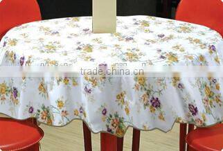 plastic printed square tablecloth, wholesale price for vinyl tablecloth