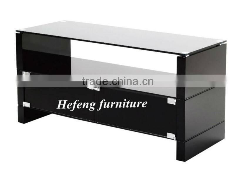 black glass tv stands with 2 doors