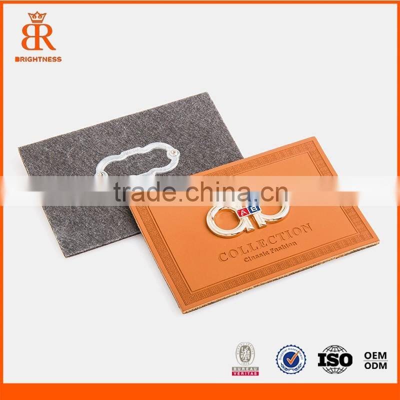 Fashion leather patch beanies leather patch for garment